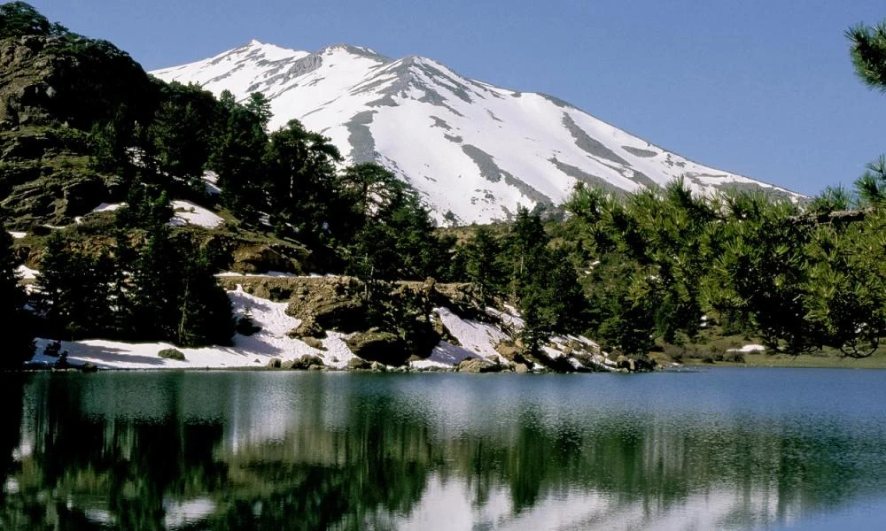 Άρχισε να πέφτει χιόνι στη Ζήρεια Κορινθίας (βίντεο)